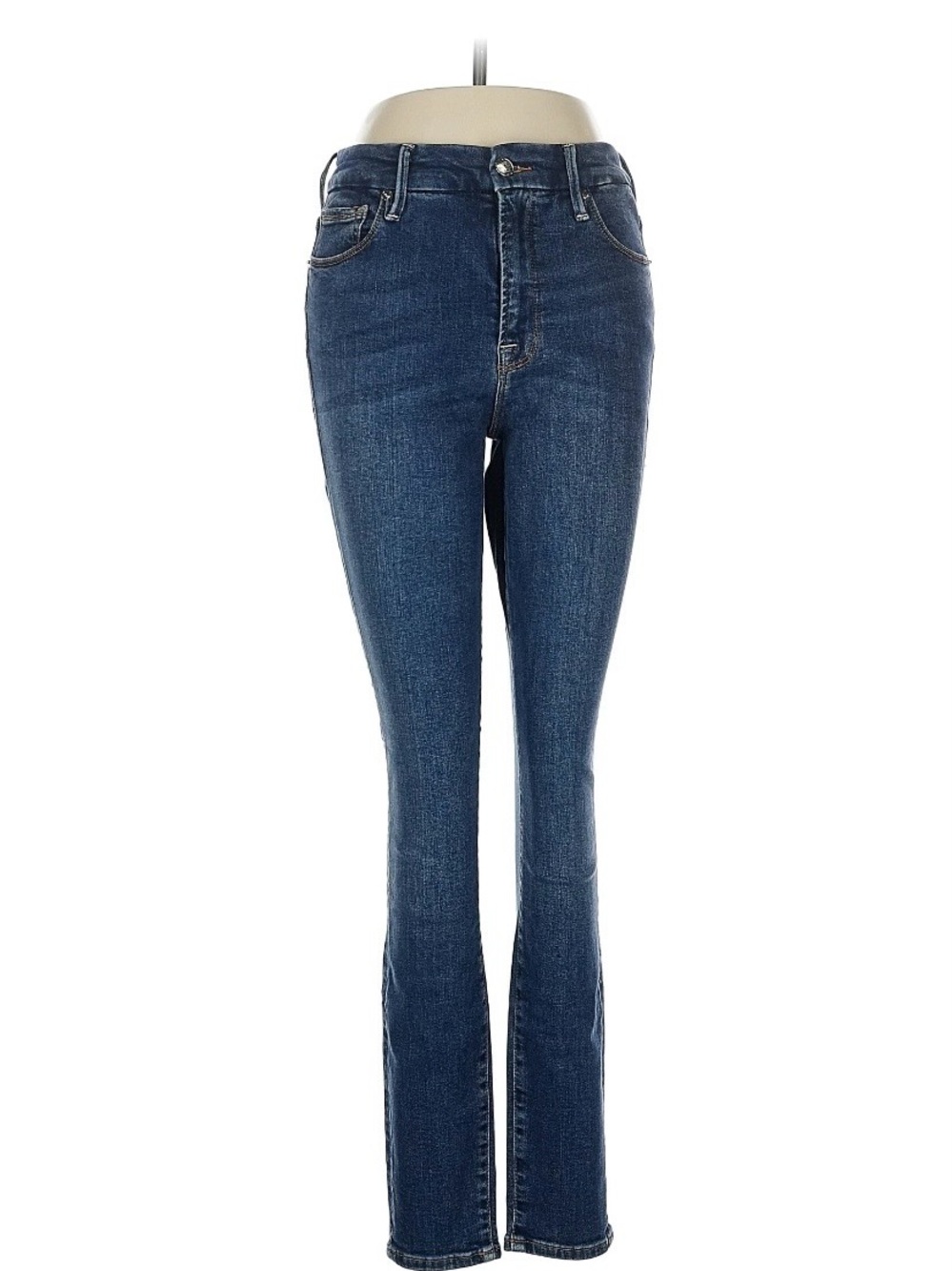 Good American high rise dark wash skinny jeans Blue 004 size 8/29